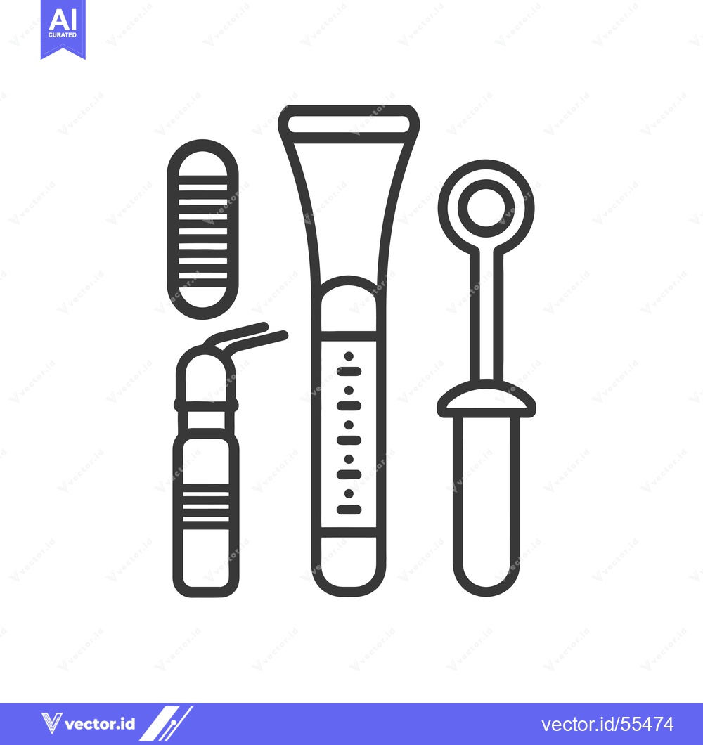 Premium Vector of Line drawing illustration of a set of three objects, a spray bottle, a