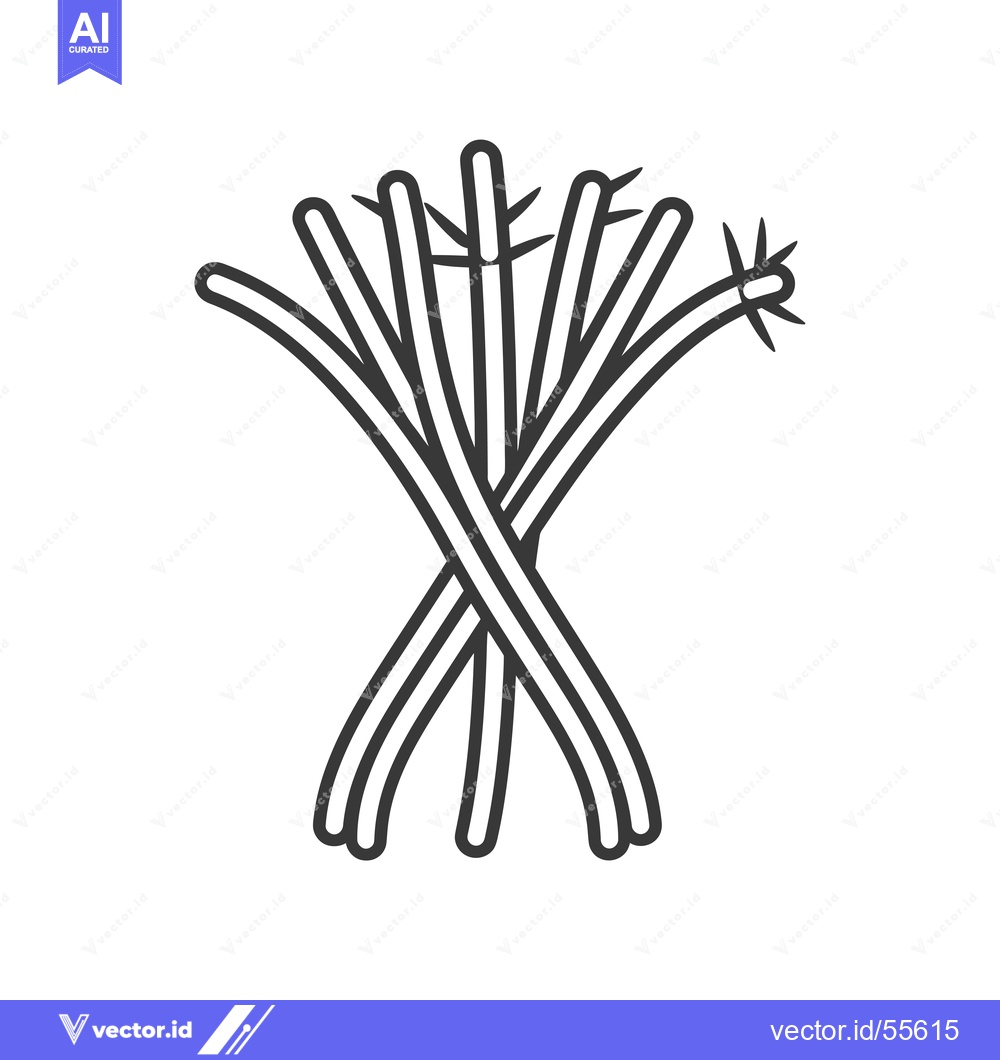 Premium Vector dari Line Drawing of a Bunch of Spiky Branches