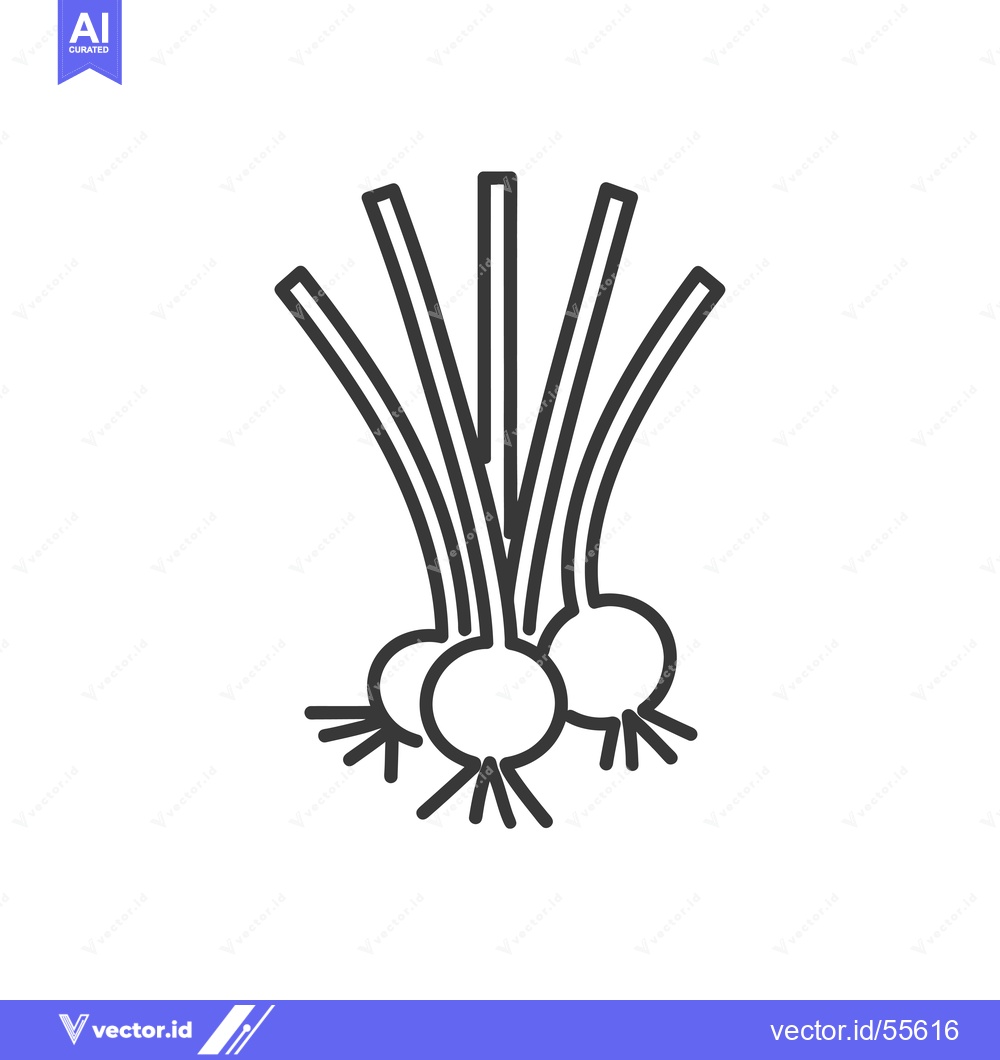 Premium Vector of Line Drawing of a Bunch of Turnips with Roots