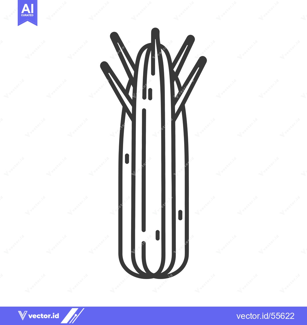 Premium Vector dari Line Drawing of a Cactus with Four Spines