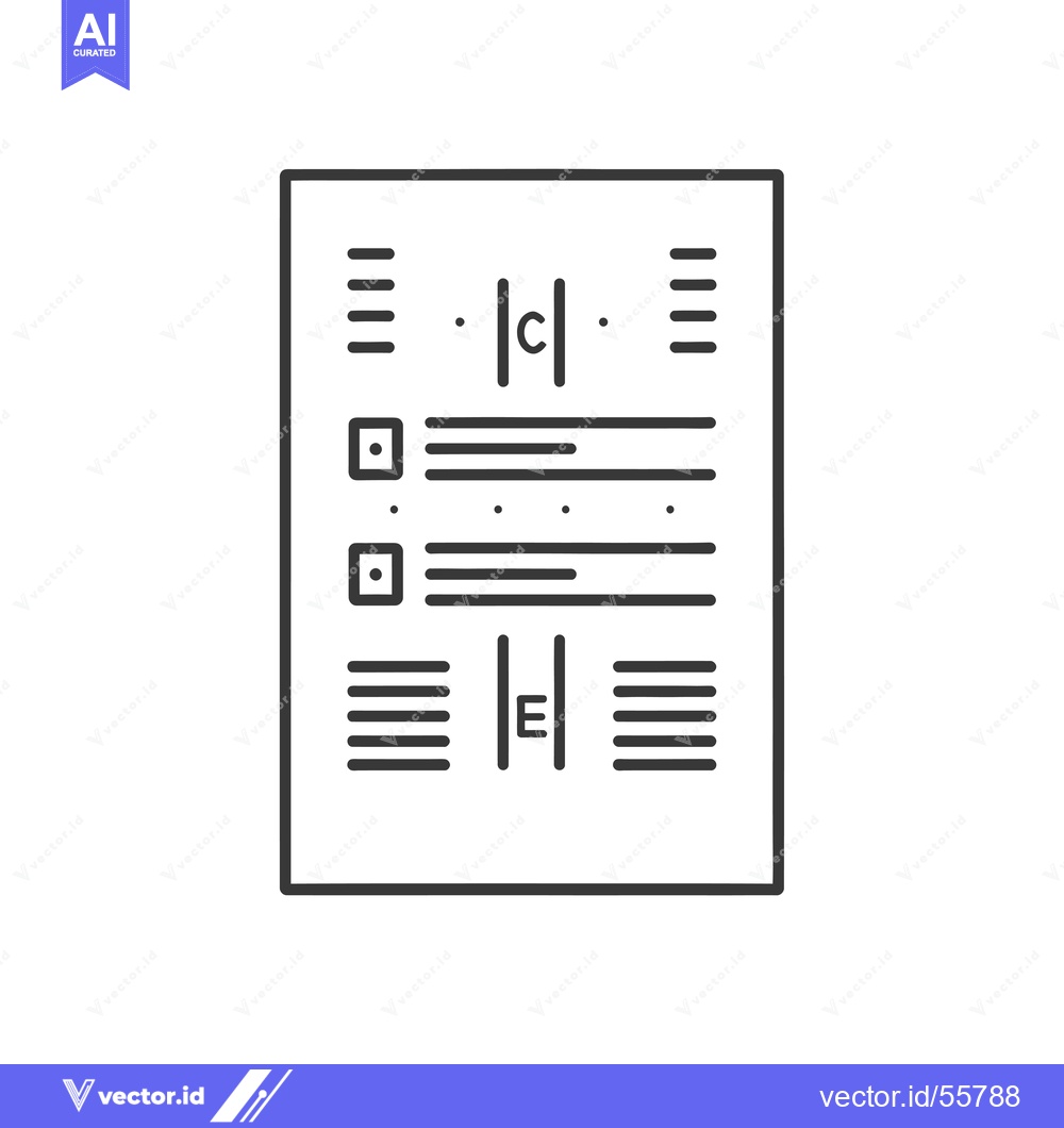 Premium Vector dari Line drawing of a document with text and lines