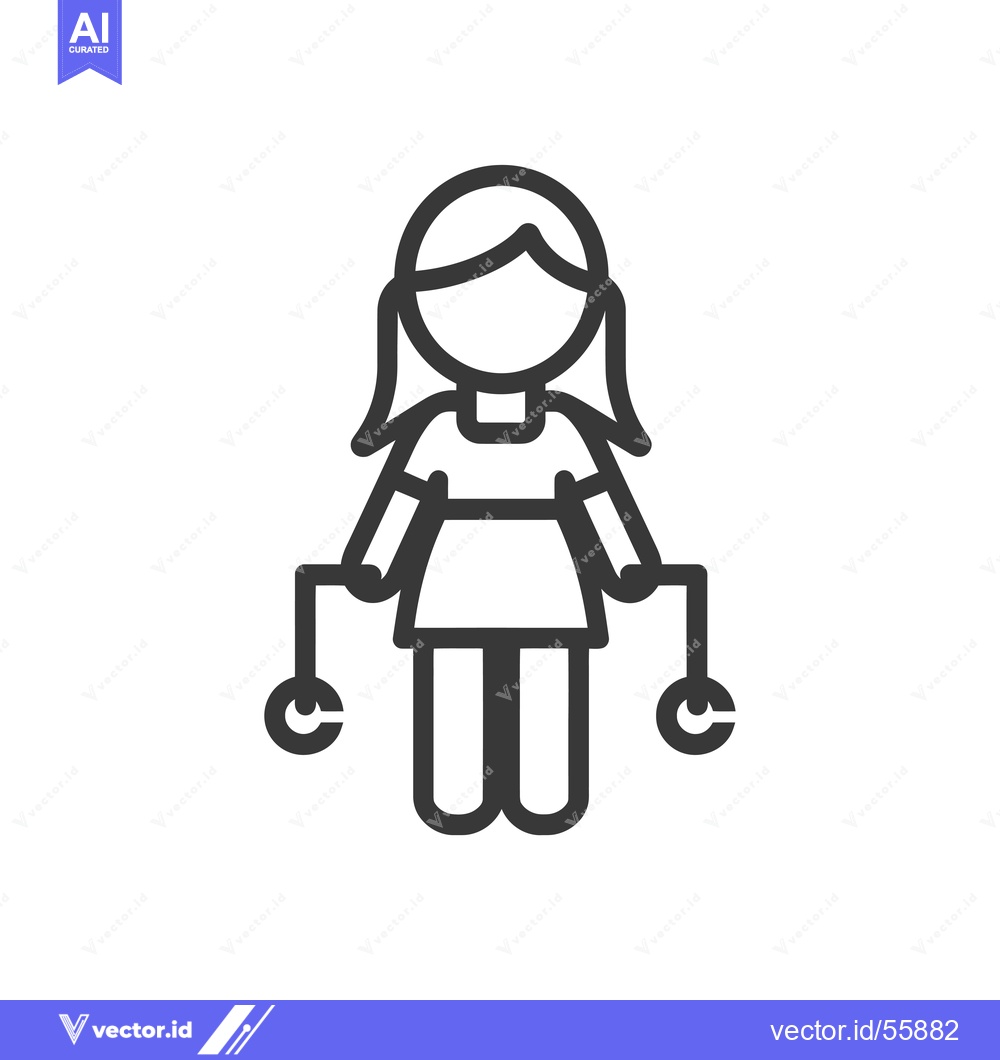 Premium Vector dari Line Drawing of a Girl Holding Two Rings