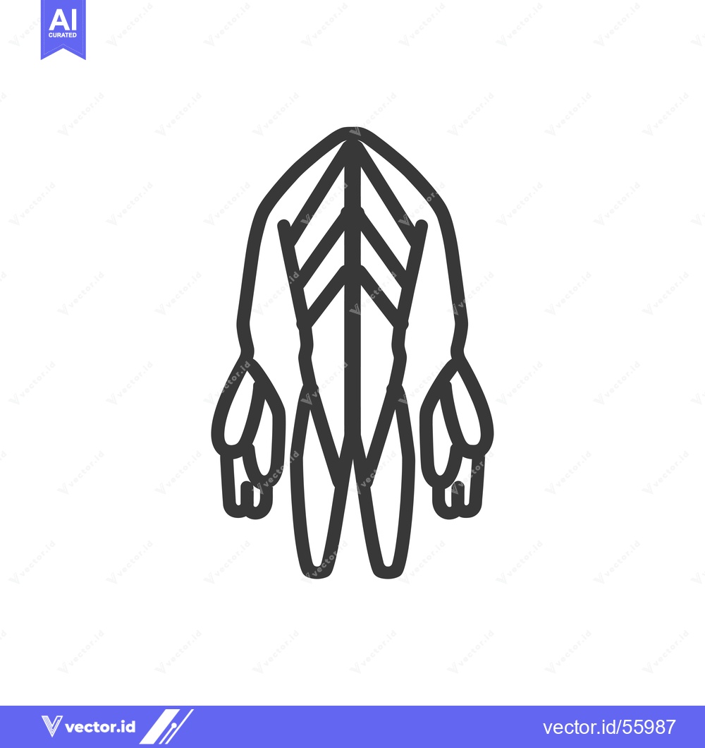 Premium Vector dari Line Drawing of a Human Figure with Interconnected Arms and Legs