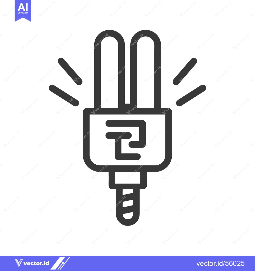 Premium Vector dari Line Drawing of a Lightbulb with a "T" Inside