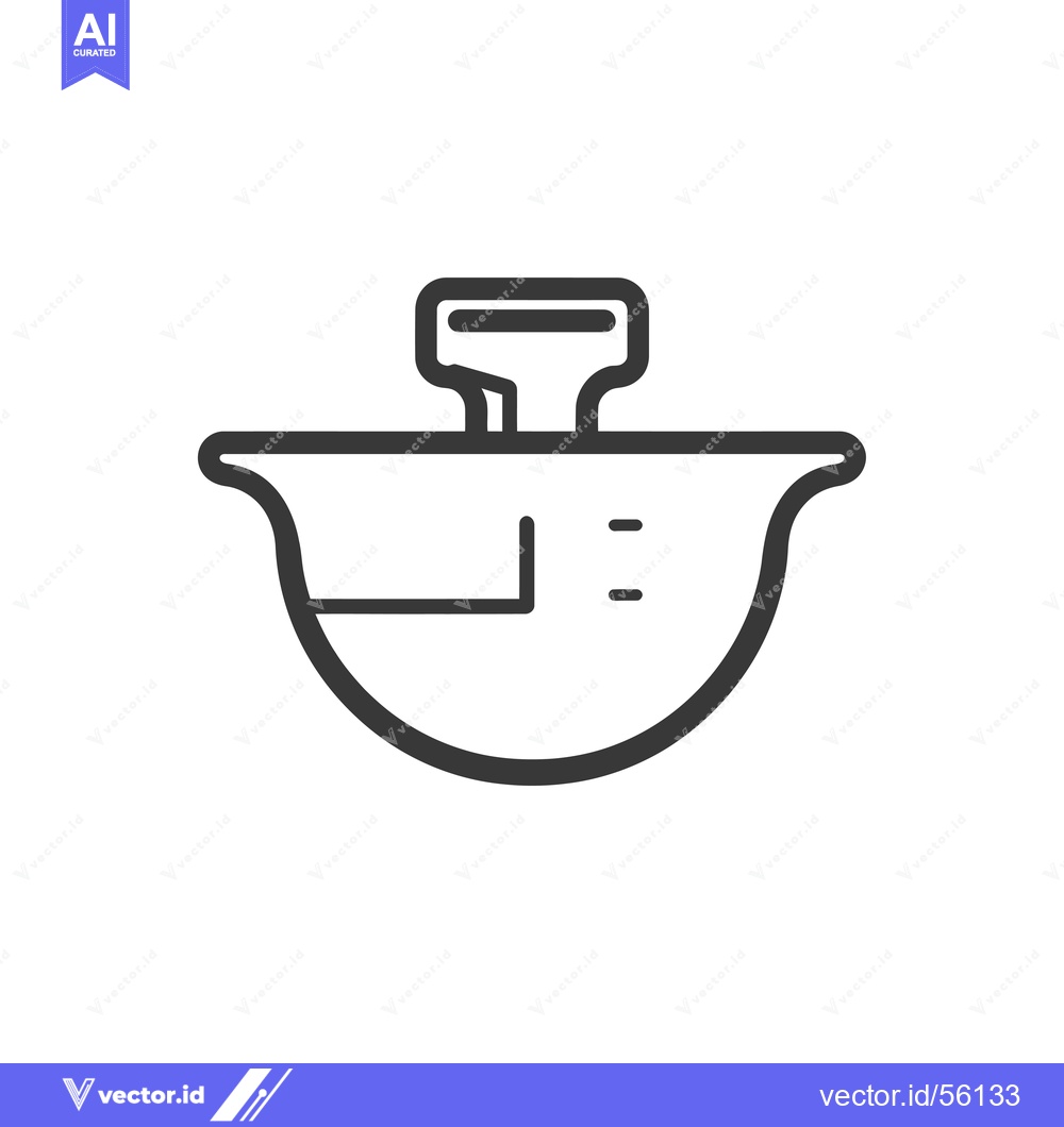 Premium Vector dari Line Drawing of a Measuring Cup with a Handle
