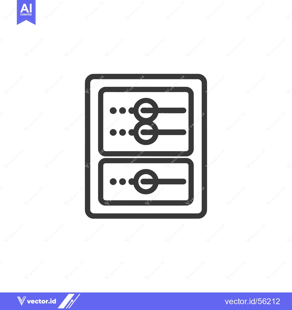 Premium Vector of Line Drawing of an Audio Mixer with Three Knobs