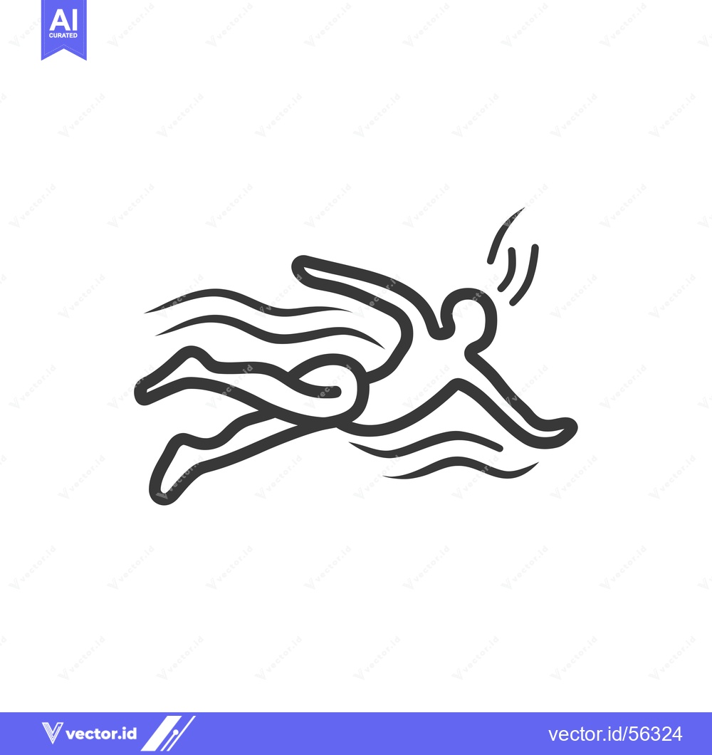 Premium Vector of Line Drawing of a Person Falling Through the Air