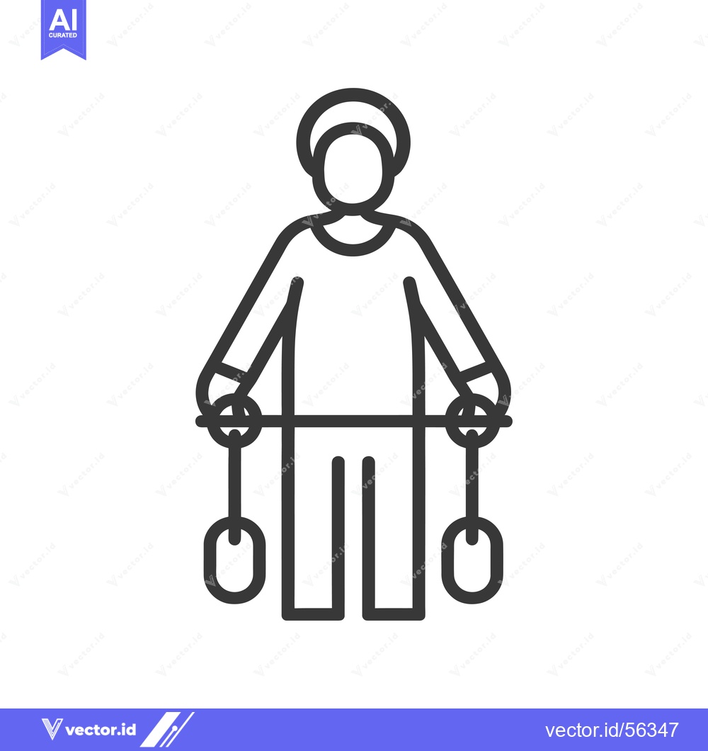 Premium Vector dari Line Drawing of a Person Holding Two Dumbbells