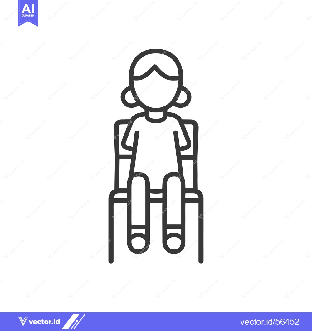 Premium Vector dari Line Drawing of a Person Sitting in a Chair
