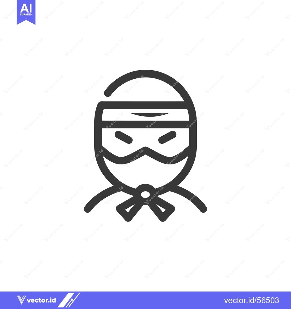 Premium Vector of Line drawing of a person wearing a blindfold