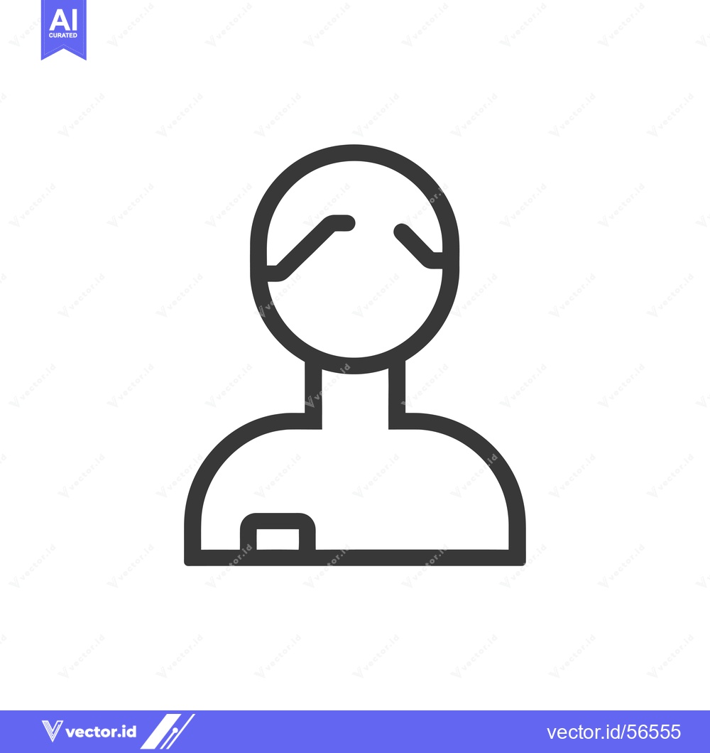 Premium Vector dari Line drawing of a person with a square patch on their chest