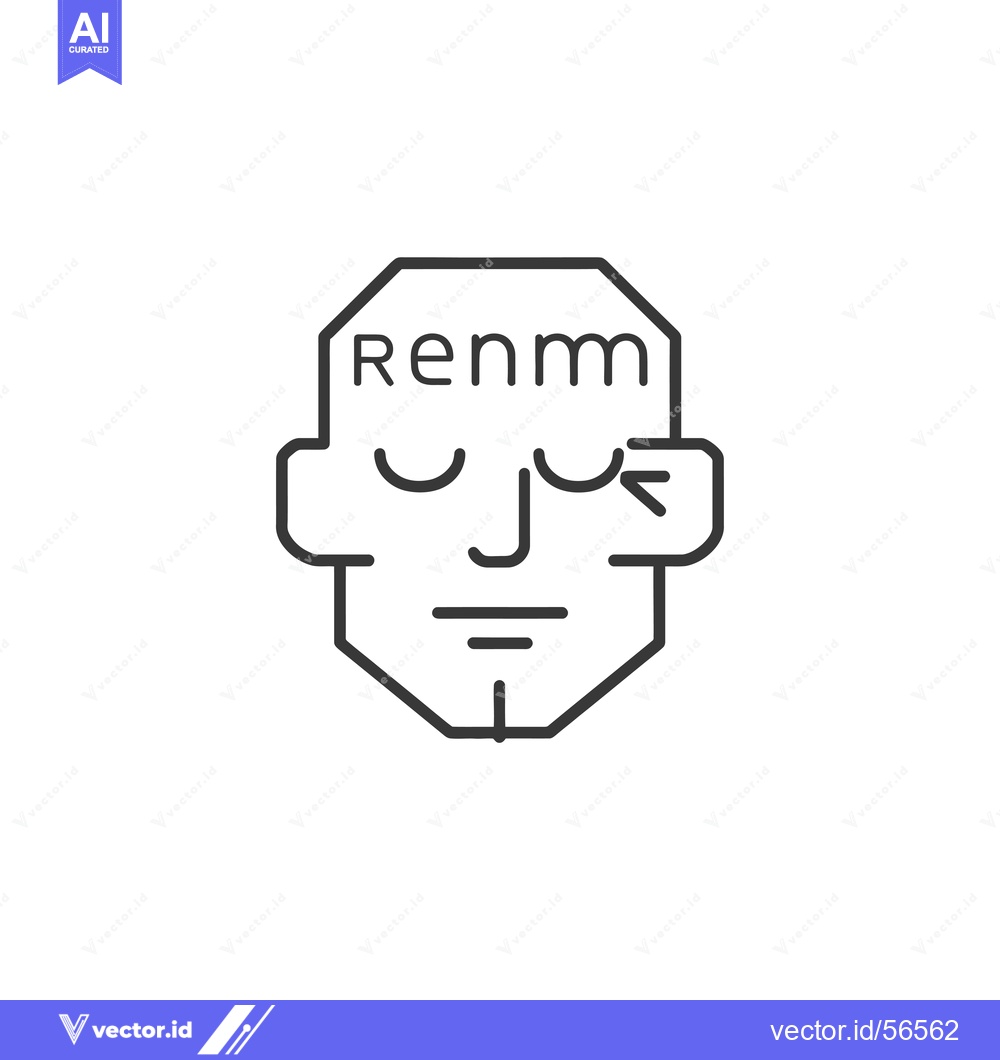 Premium Vector of Line drawing of a person with closed eyes and the word "remember" writ