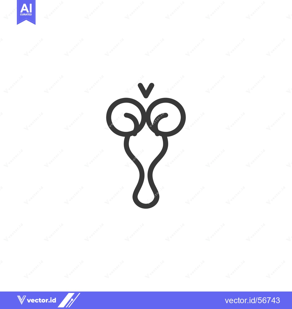 Premium Vector dari Line Drawing of a Simple, Stylized, Abstract Bird