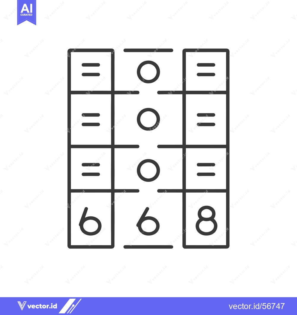 Premium Vector of Line Drawing of a Simple Tic-Tac-Toe Game Board