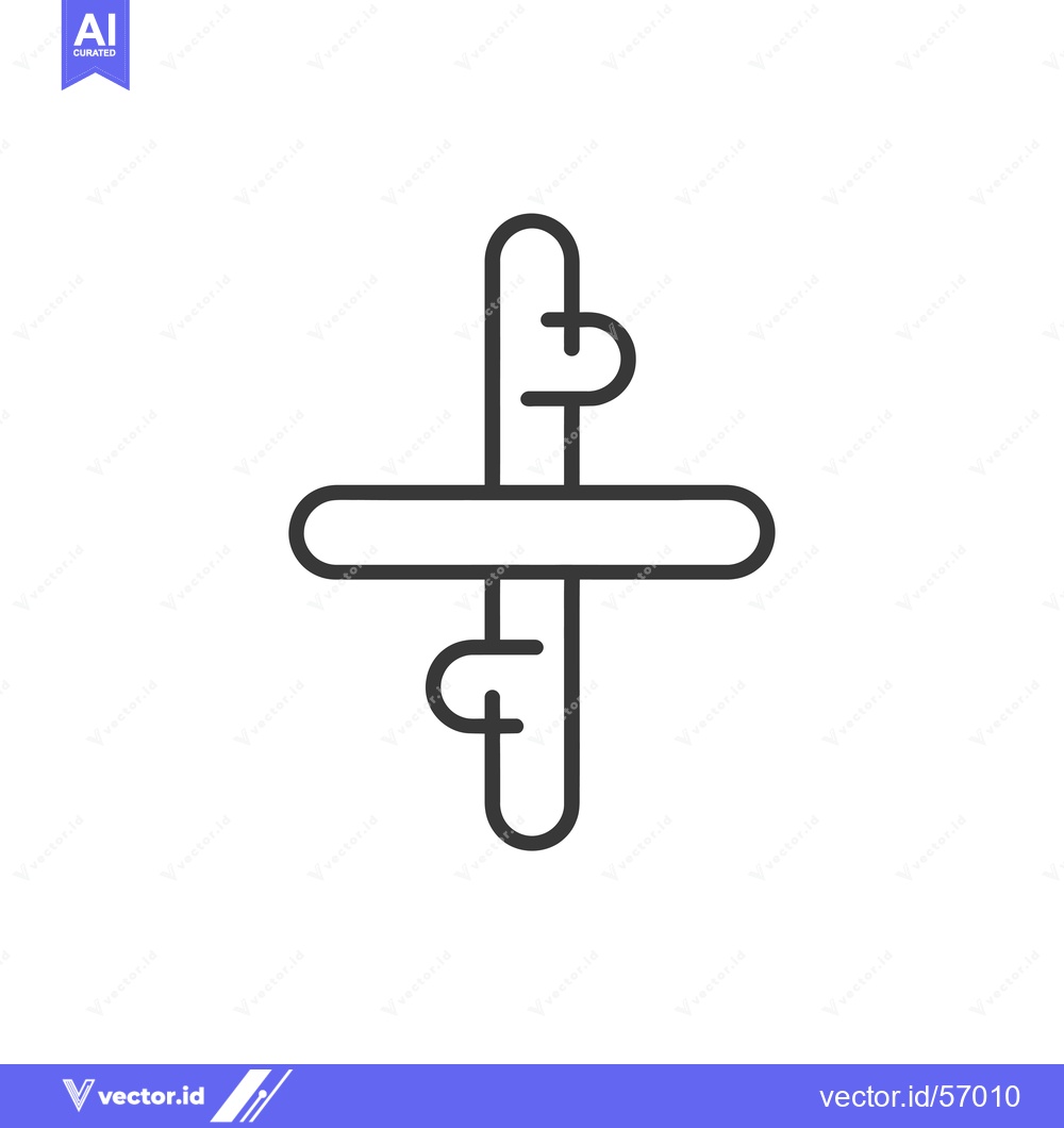 Premium Vector of Line drawing of a snowboard with bindings