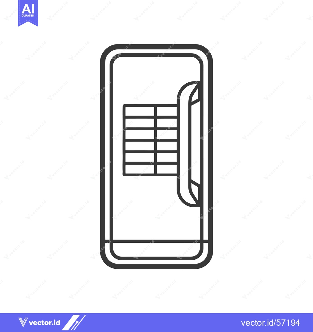 Premium Vector dari Line Drawing of a Vintage Rotary Phone