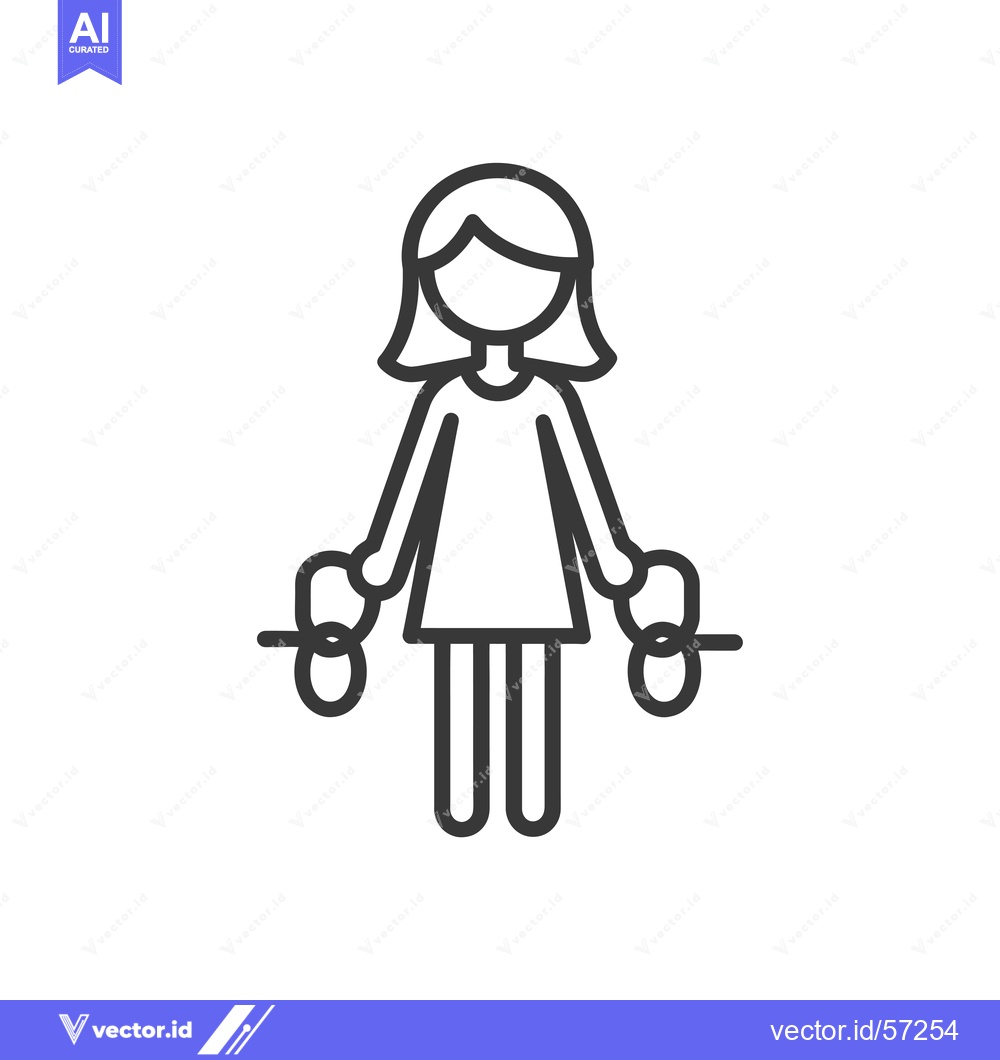 Premium Vector dari Line drawing of a woman holding two circles in her hands