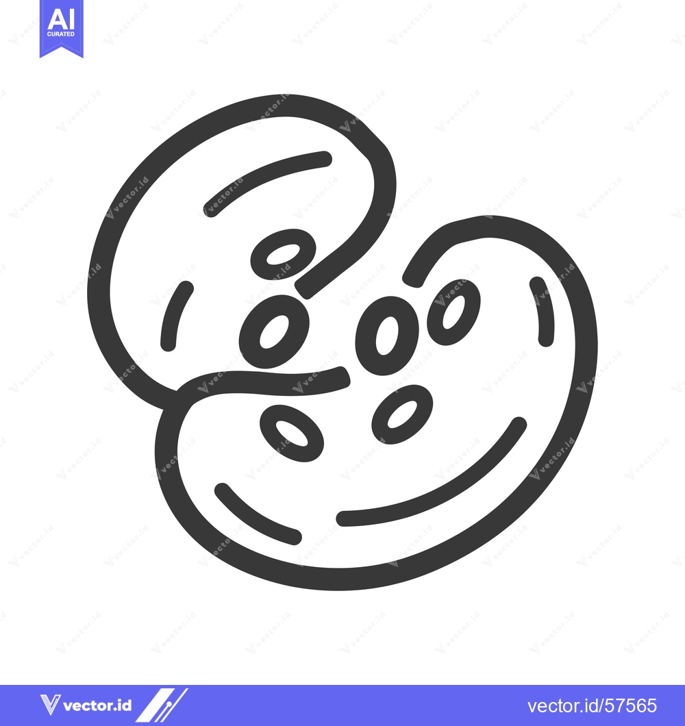 Premium Vector of Line drawing of two kidneys with blood cells inside