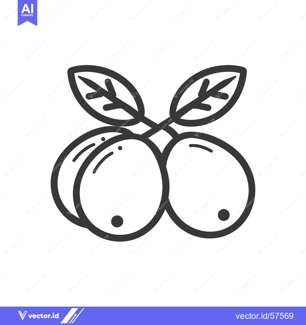 Premium Vector of Line Drawing of Two Oranges with Leaves