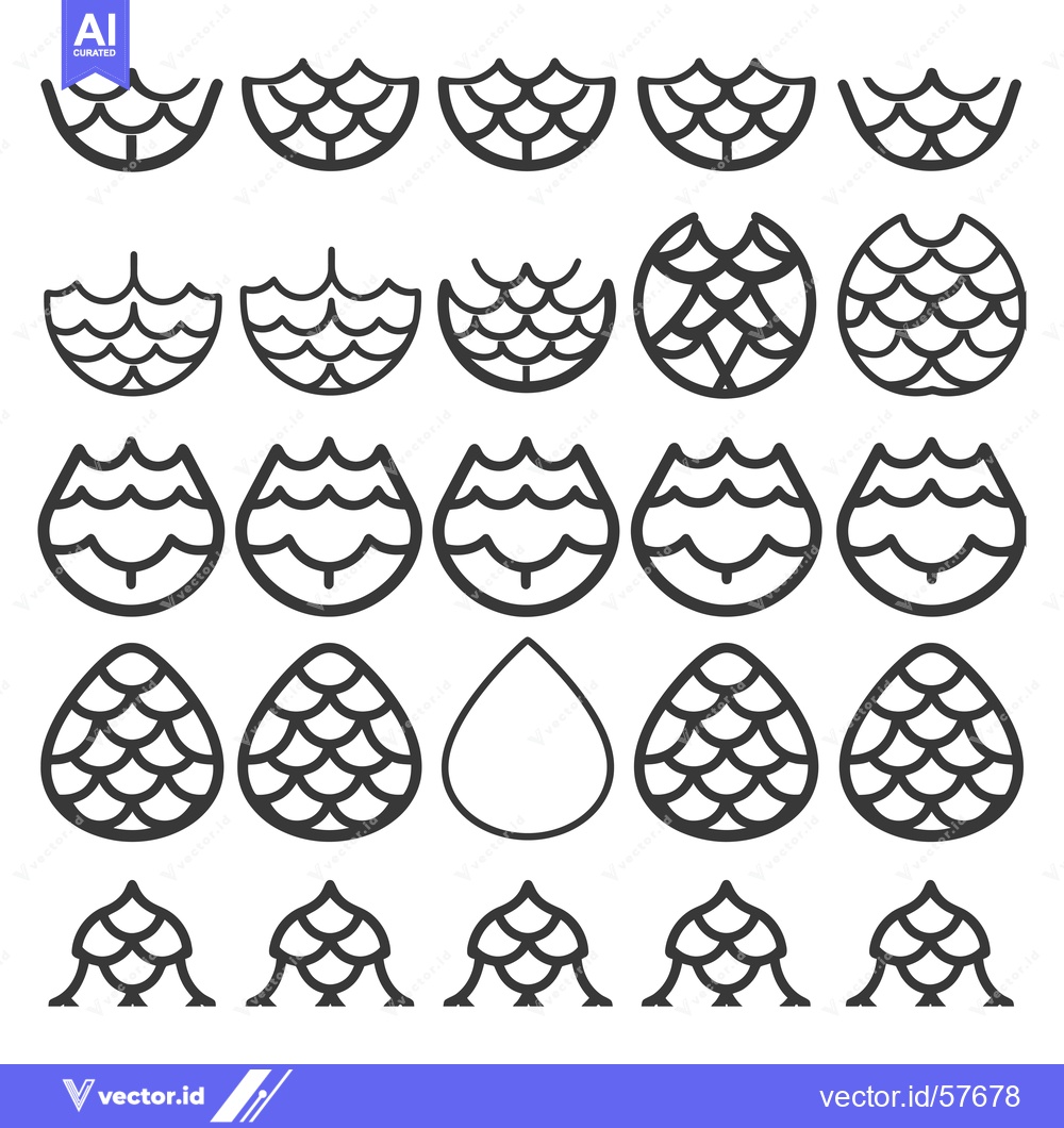 Premium Vector dari Line Drawings of Scaled Pine Cones in Various Stages of Growth