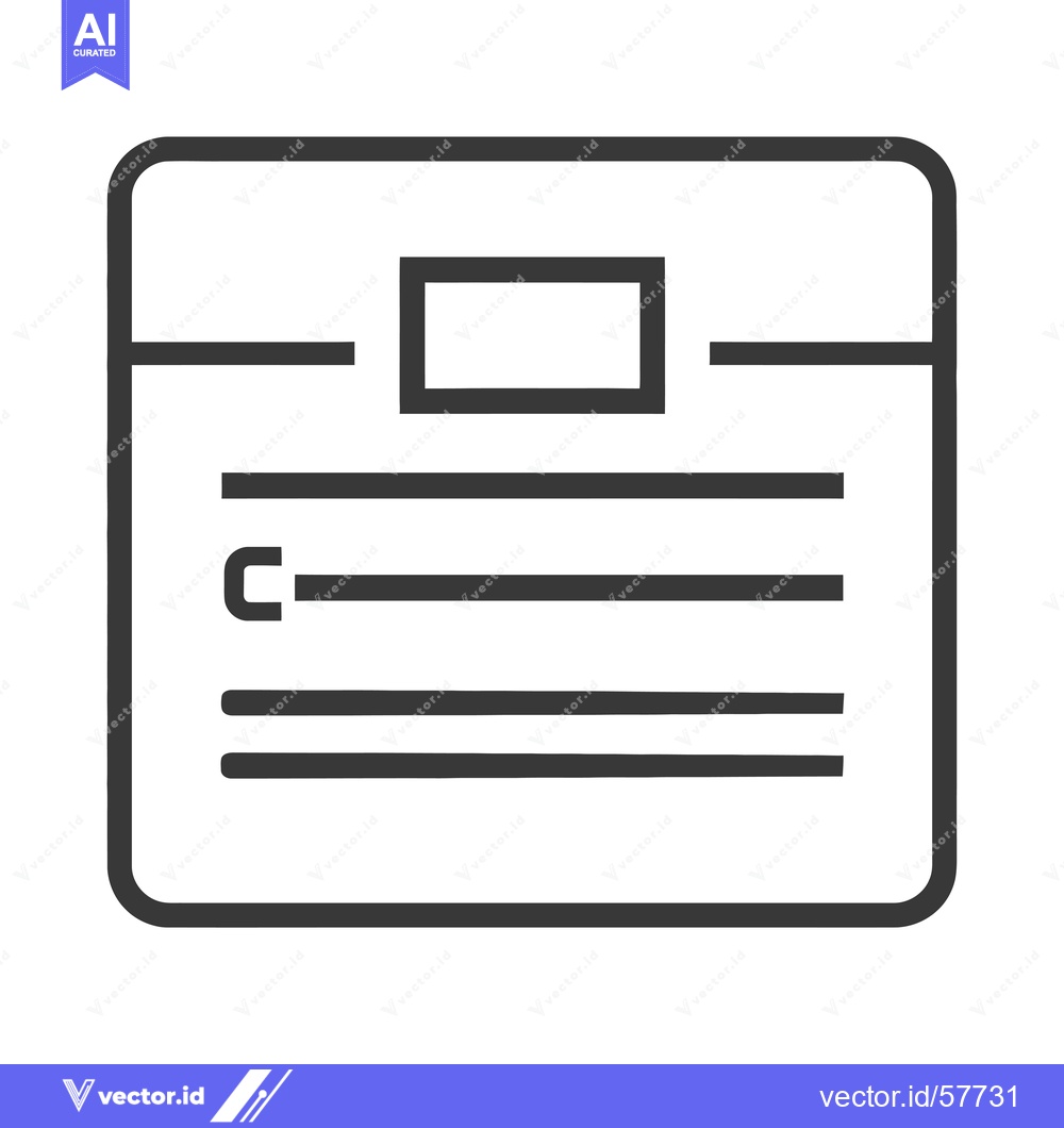 Premium Vector dari Line Icon of a Document with a Checkmark and a Rectangle at the Top