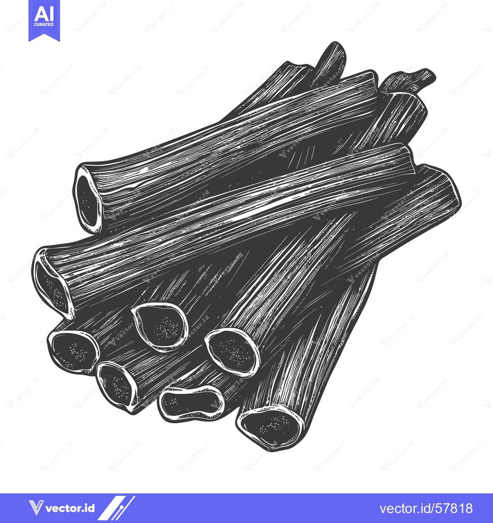 Premium Vector dari A monochrome artistic illustration of many cylindrical pieces grouped