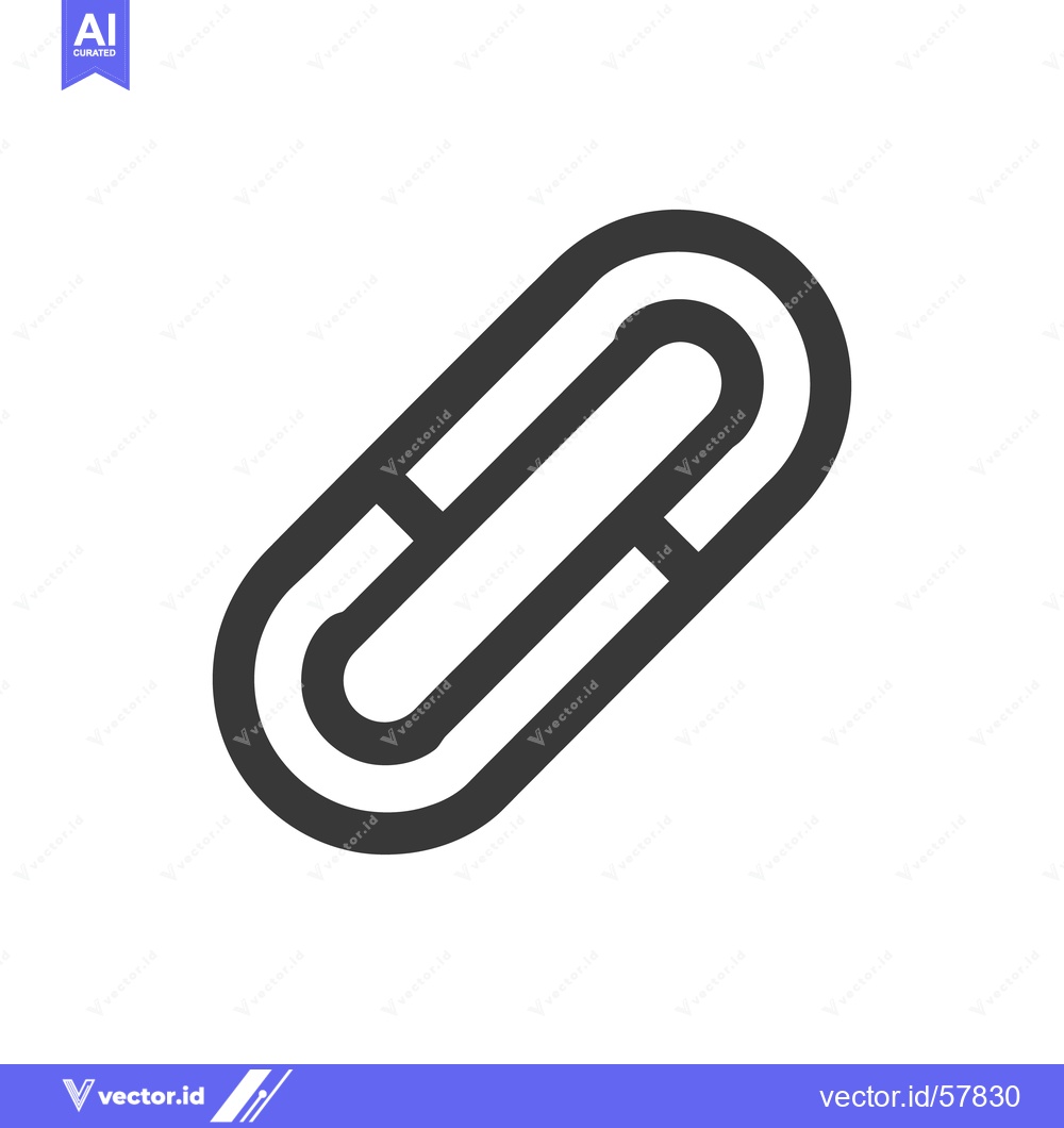 Premium Vector dari Bold Outline of a Link Icon on White Background