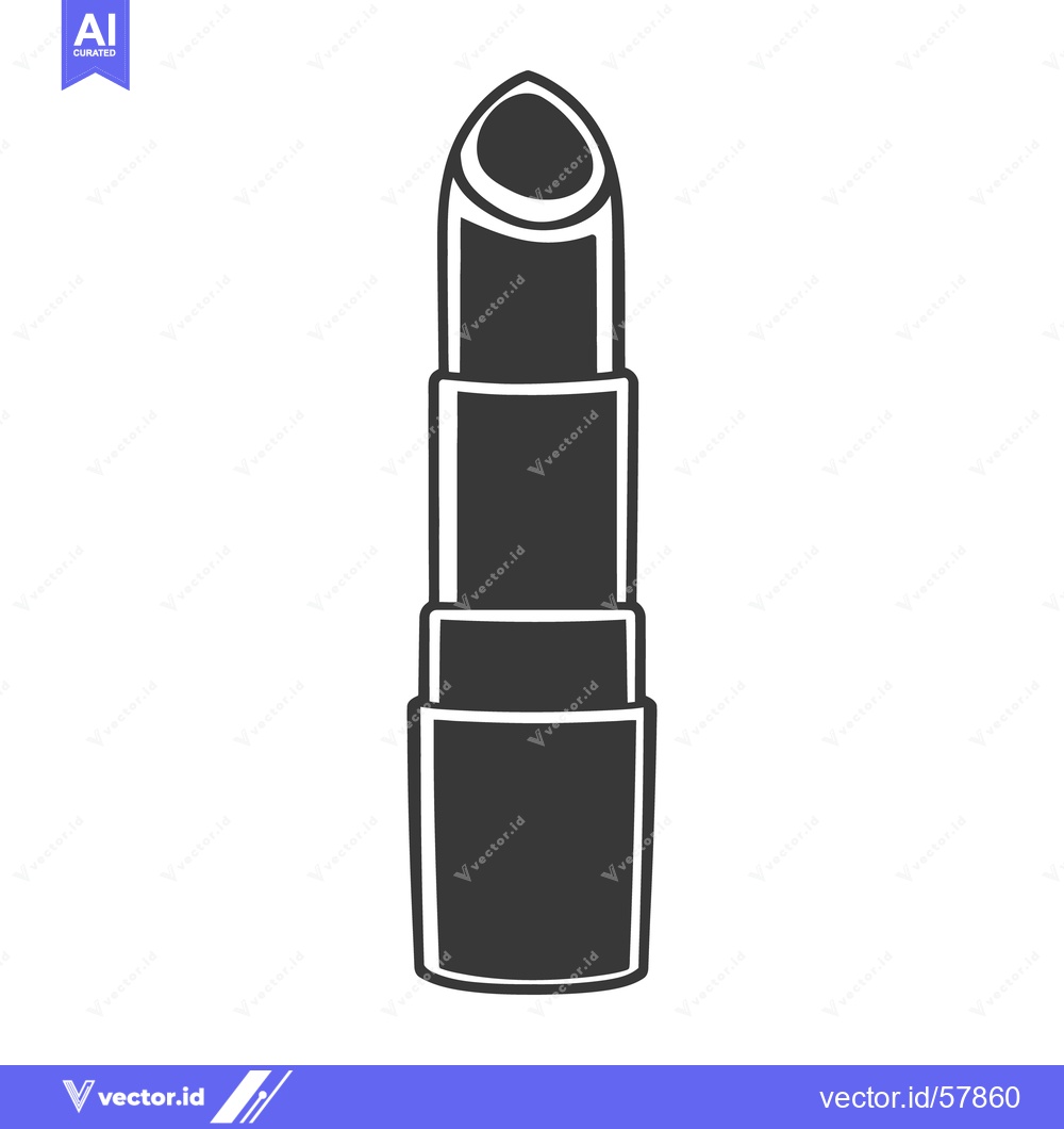 Premium Vector dari Simple graphic depiction of a lipstick cosmetic item
