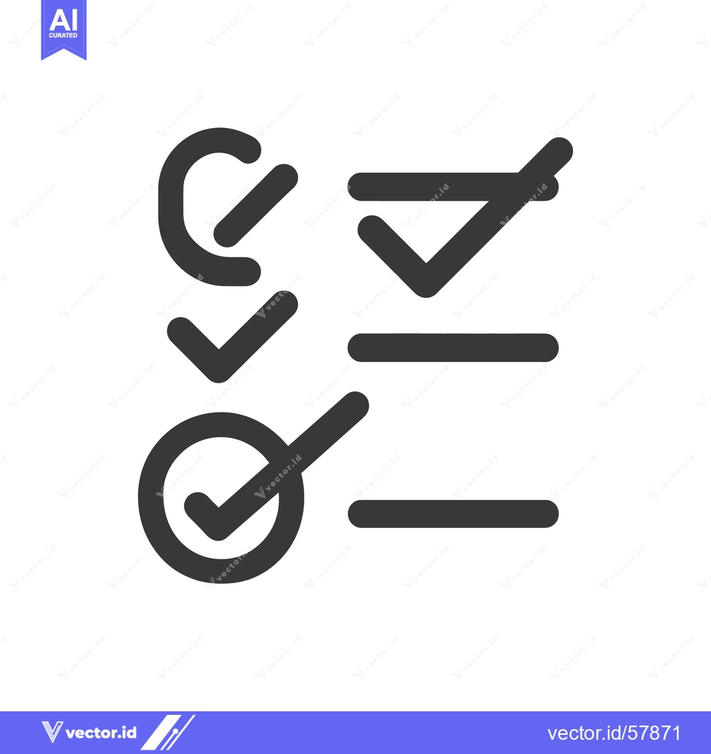 Premium Vector dari Checkmarks and Lines Icon Set: Approval, Completion, and Task List
