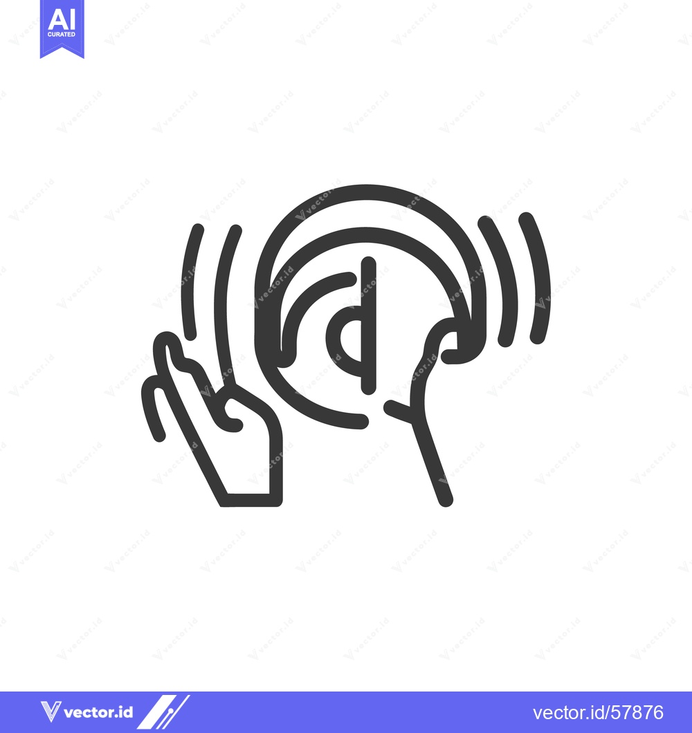 Premium Vector of Human hands holding a record disc with sound waves emanating
