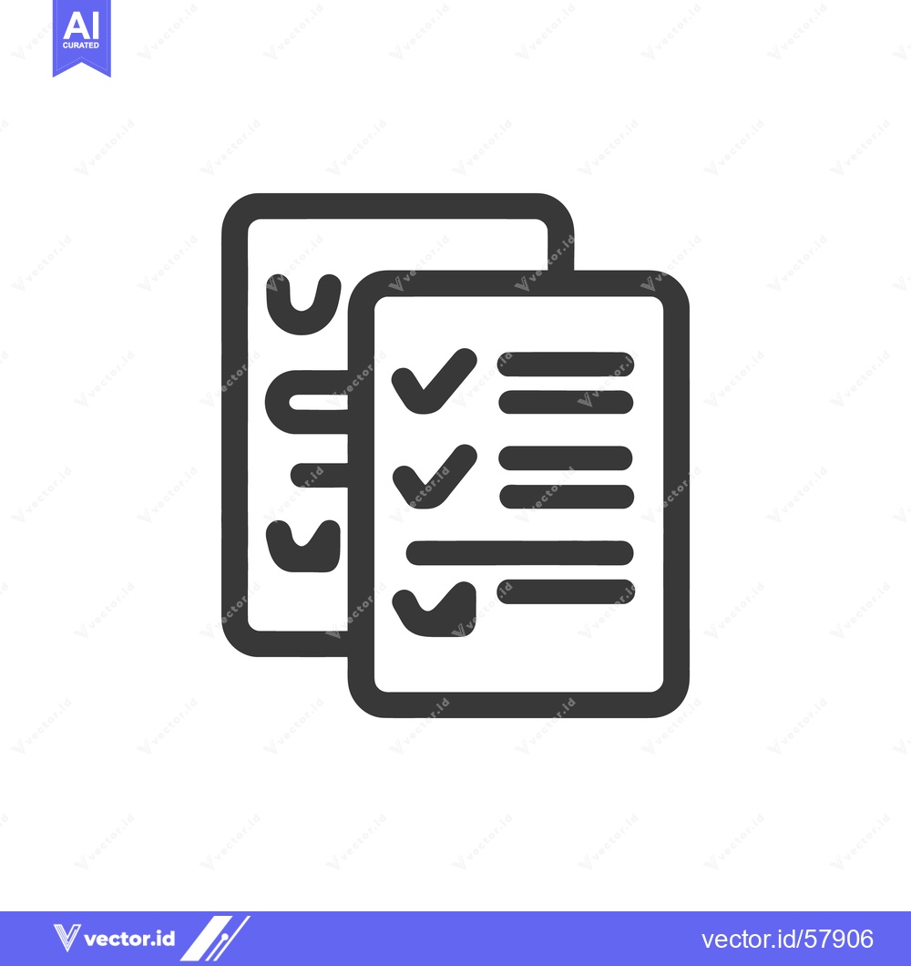 Premium Vector dari Completed Checklist Icon: Task Management and Productivity Symbol