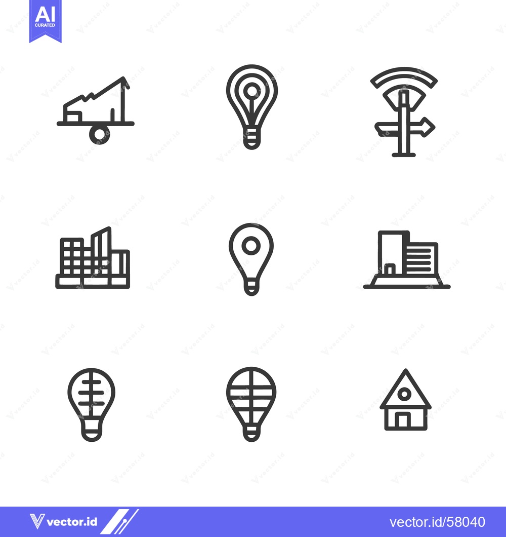 Premium Vector dari Simple black and white icons illustrating various concepts and ideas