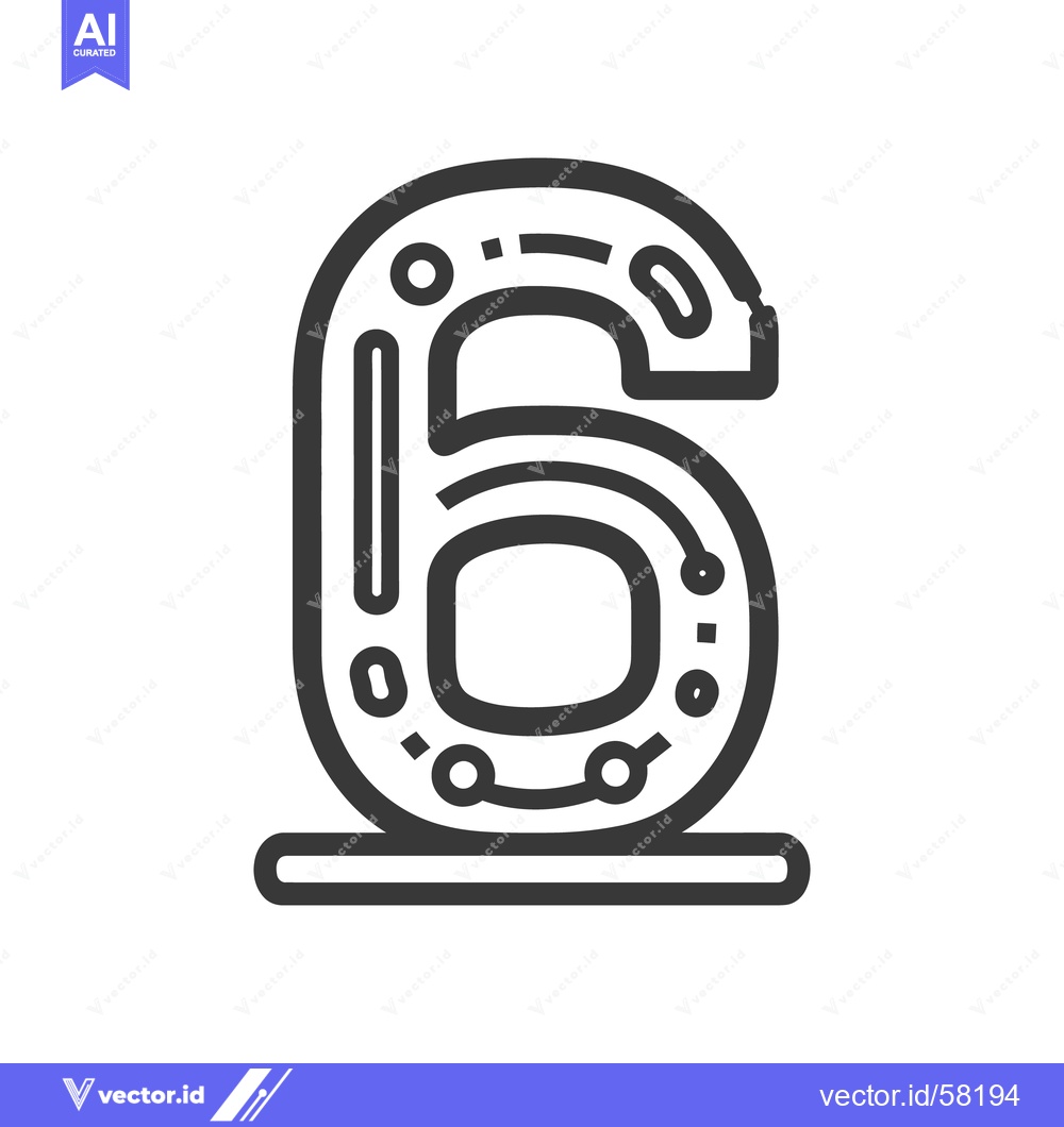 Premium Vector dari Looks 6 Icon Line Art Icon  5681