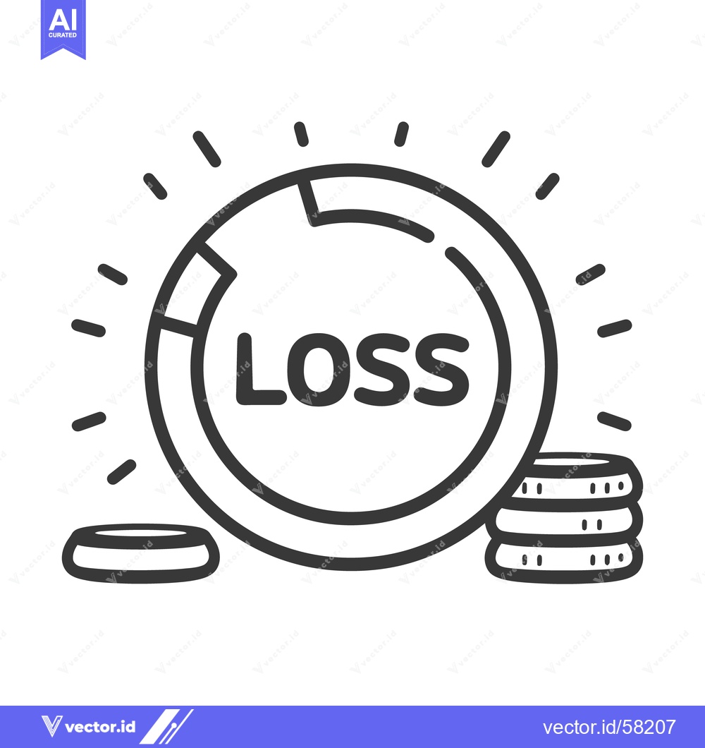 Premium Vector dari An illustrated depiction representing financial or monetary loss conce