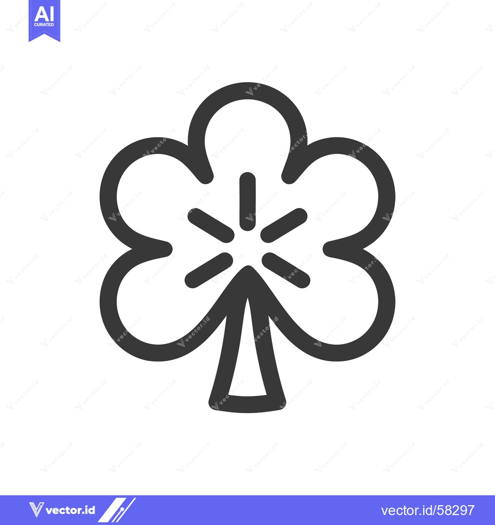 Premium Vector of A simple graphic illustration depicting a stylized plant icon