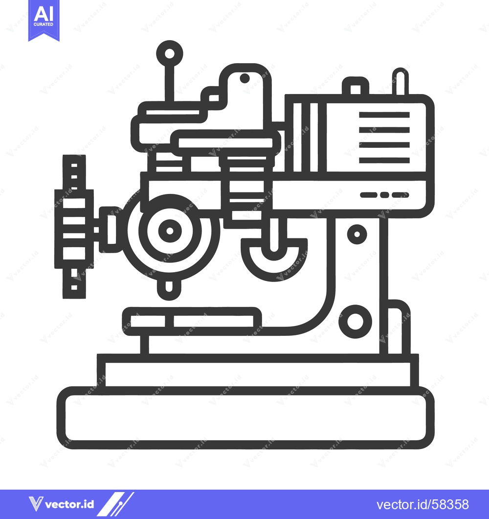 Premium Vector of A black and white image of industrial machine equipment