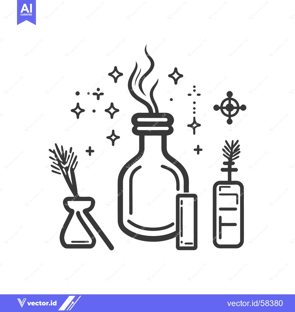 Premium Vector dari An Illustration Of Various Magic Related Items And Symbols