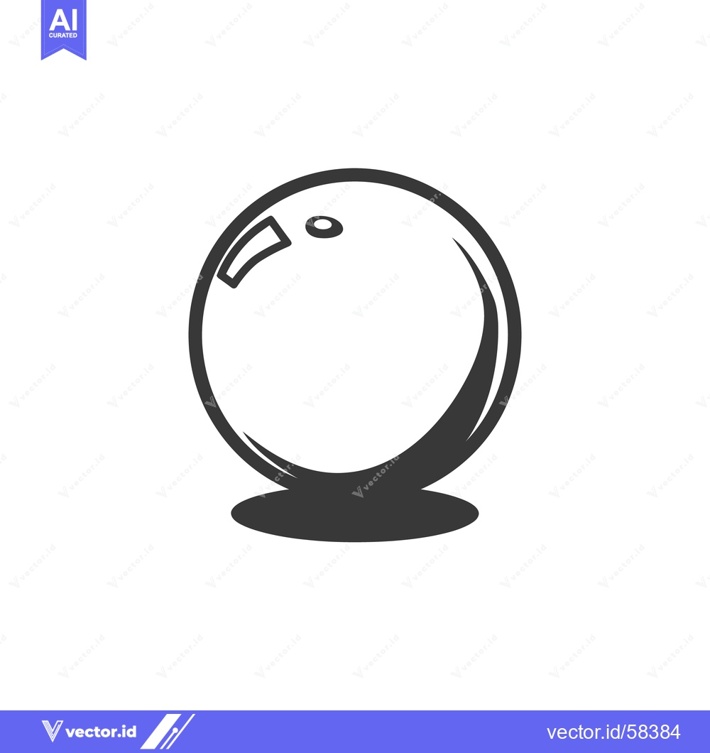 Premium Vector of A monochrome illustration of a spherical object with highlights