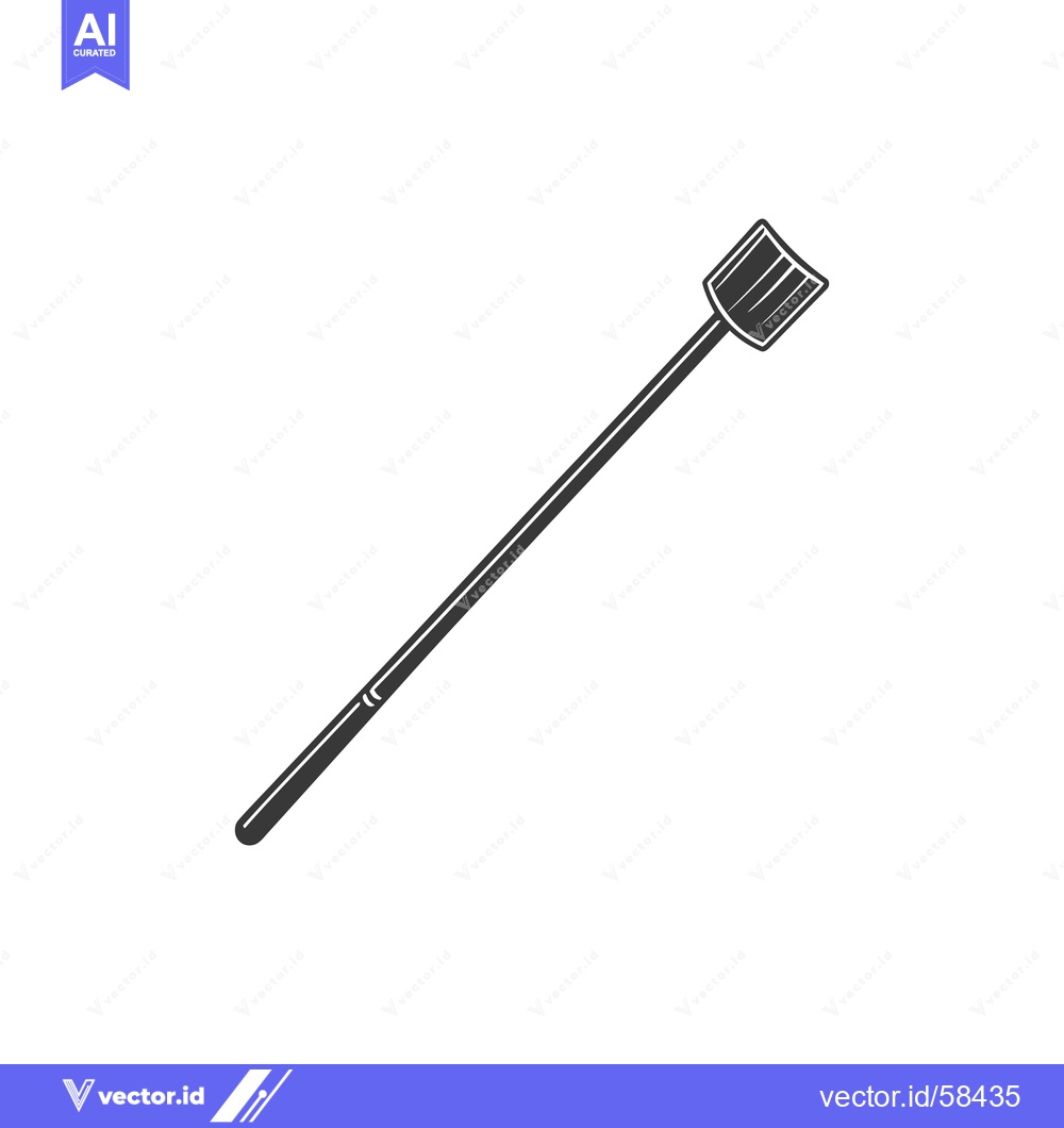Premium Vector dari This is a simple image showing a long handled shovel