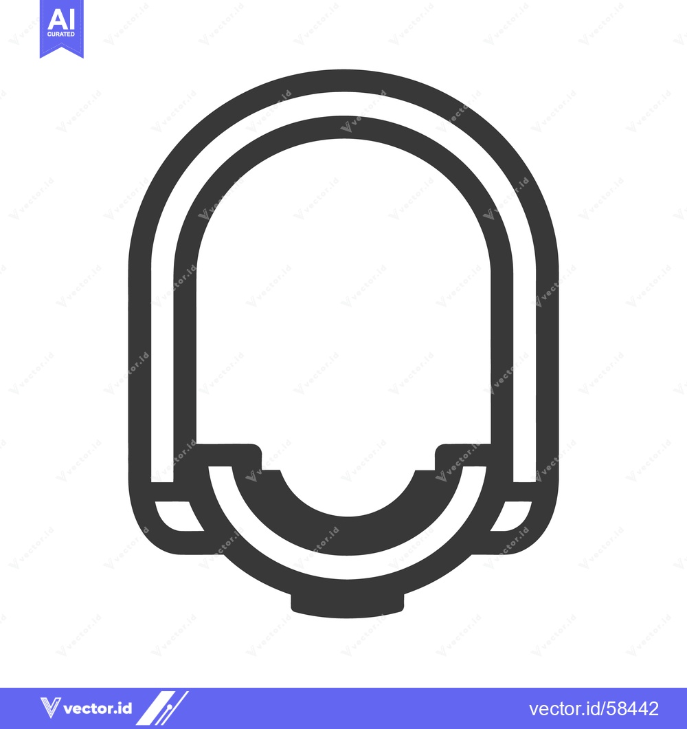 Premium Vector of Abstract line art illustration of an open face shape