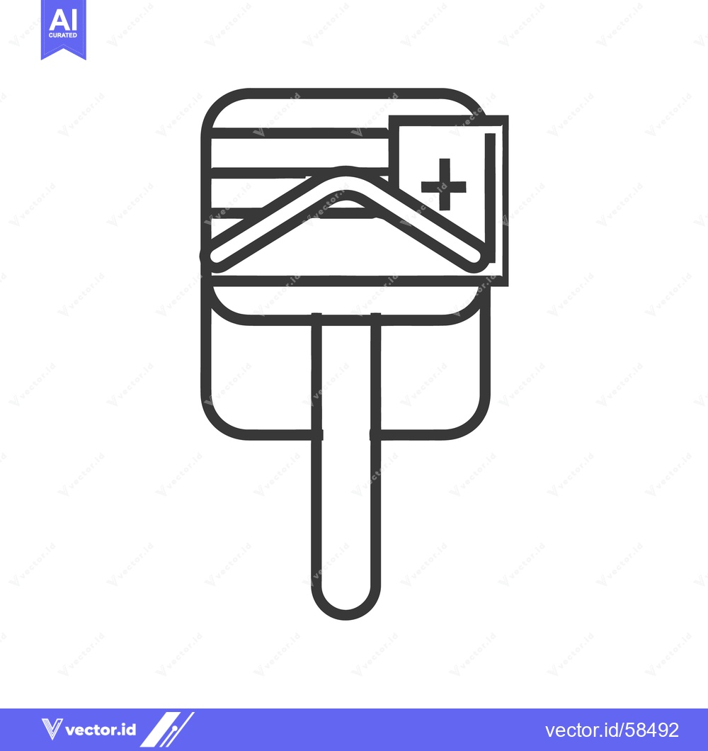 Premium Vector dari An outline drawing showing a medical kit with an envelope
