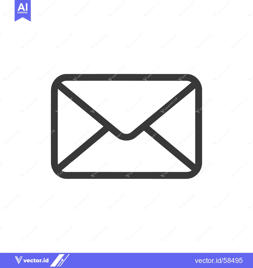 Premium Vector dari A simple vector icon representing a sealed envelope shape