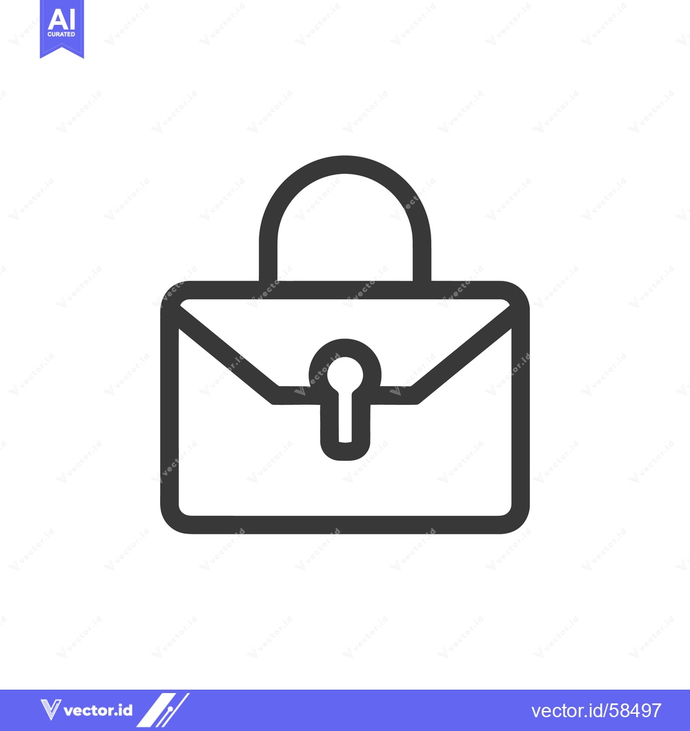 Premium Vector dari Minimalist Briefcase Icon: Business, Security, and Professionalism Sym