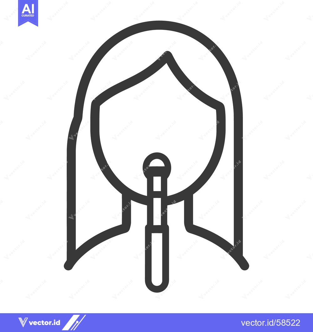 Premium Vector dari An illustration of a woman with a lipstick application device