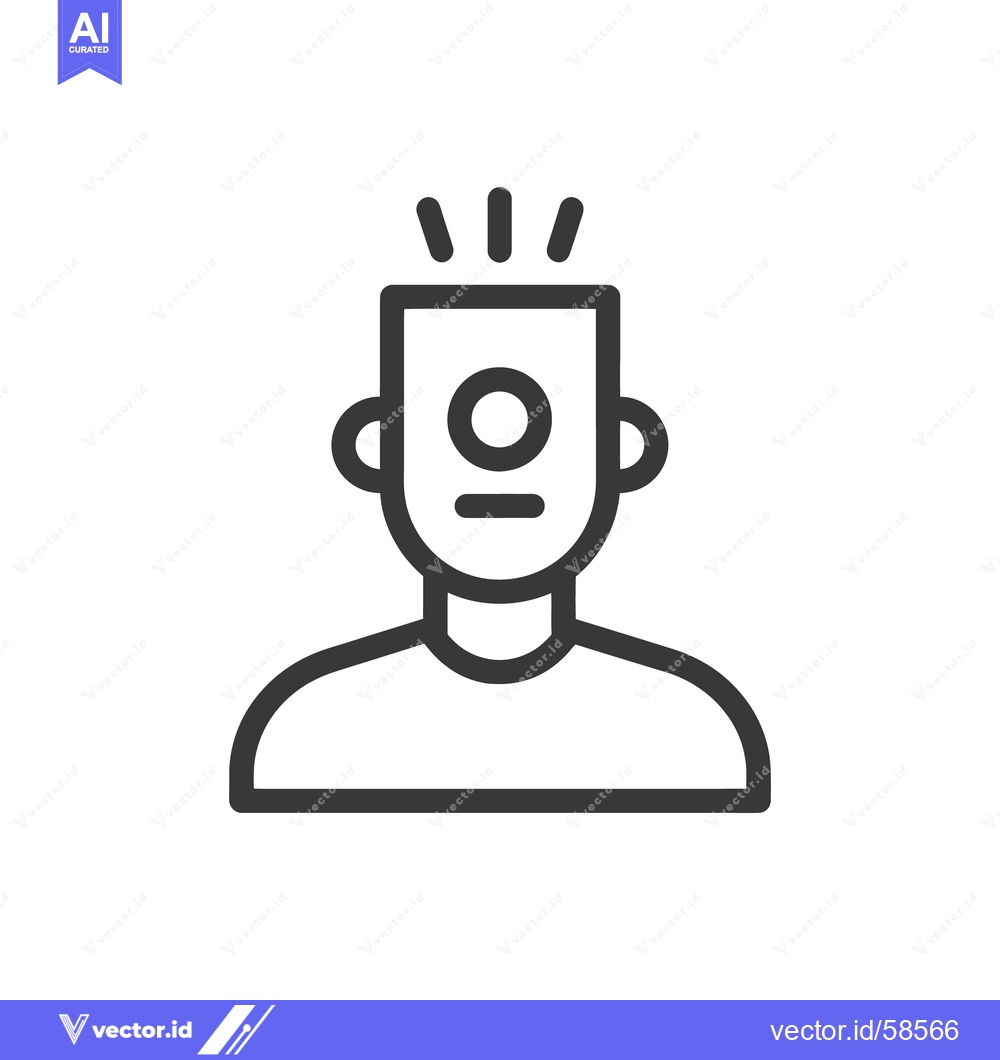 Premium Vector dari Abstract Person Icon: Creative Thinking, Idea Generation, Innovation C