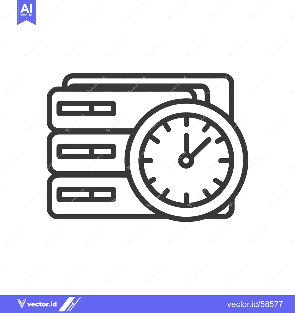Premium Vector dari Server Time: Data Processing Speed and Efficiency Icon
