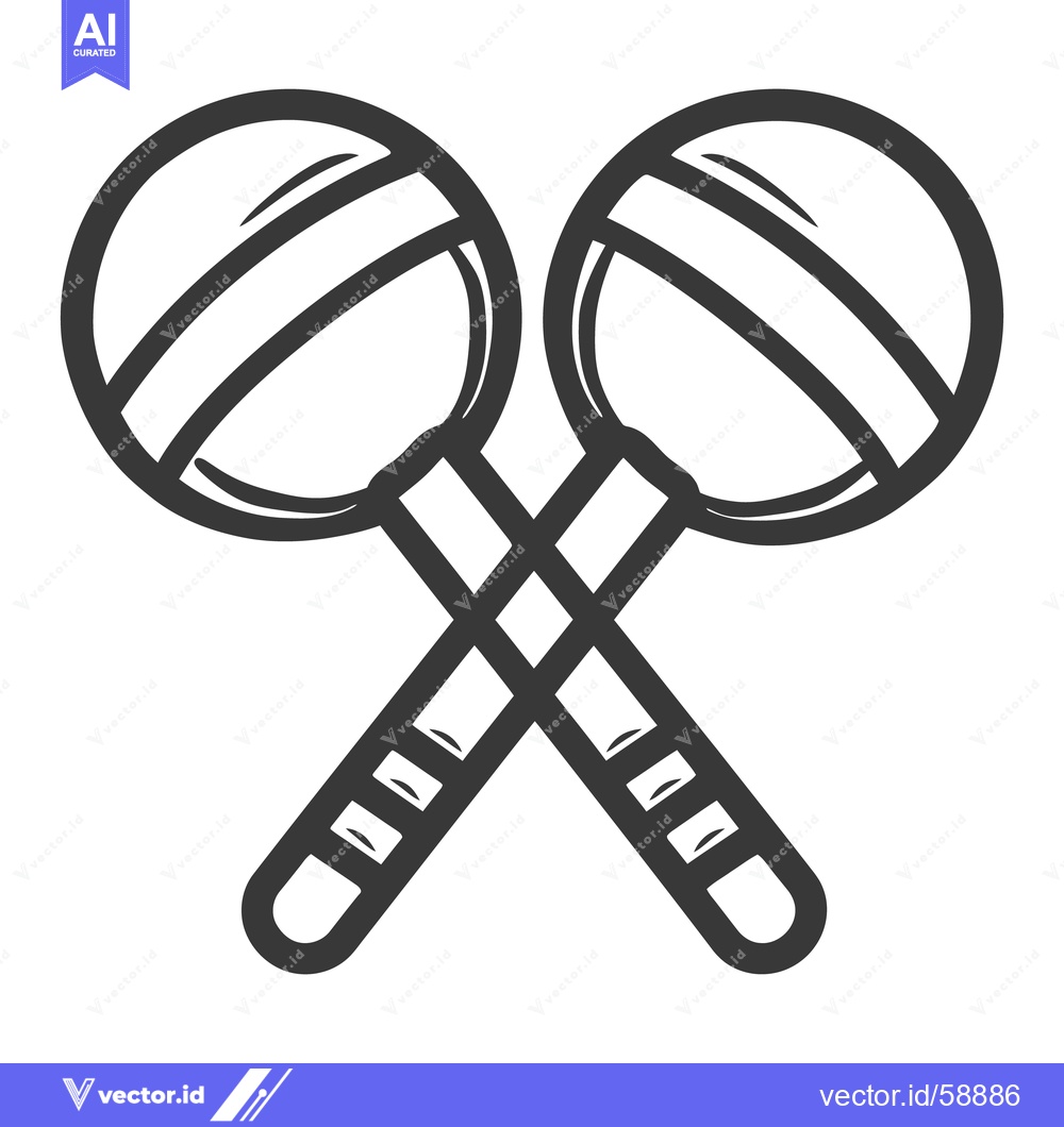 Premium Vector of Two Lollipops Crossing Each Other With Striped Round Tops