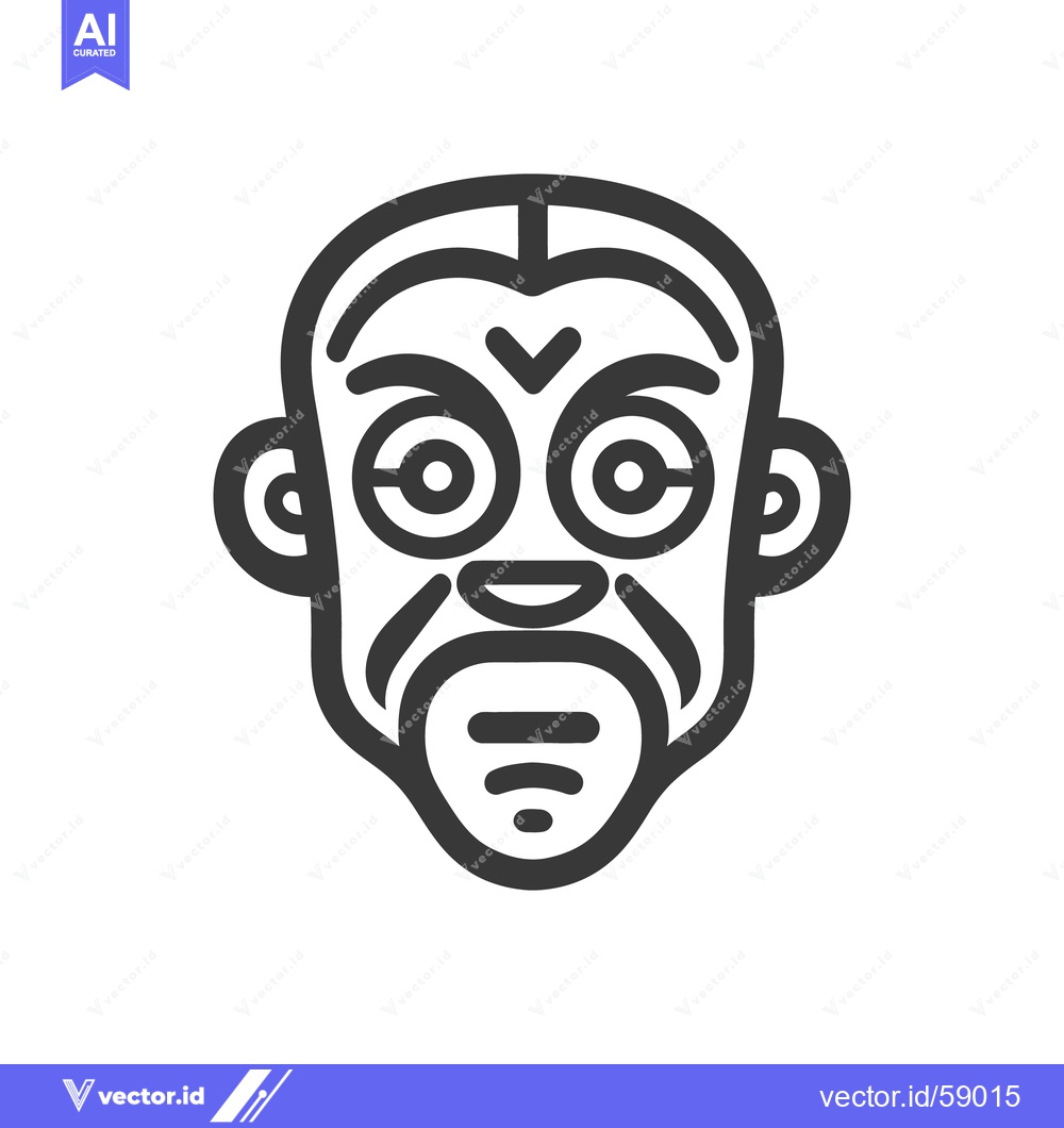 Premium Vector of Detailed graphic representation of a stylized human face