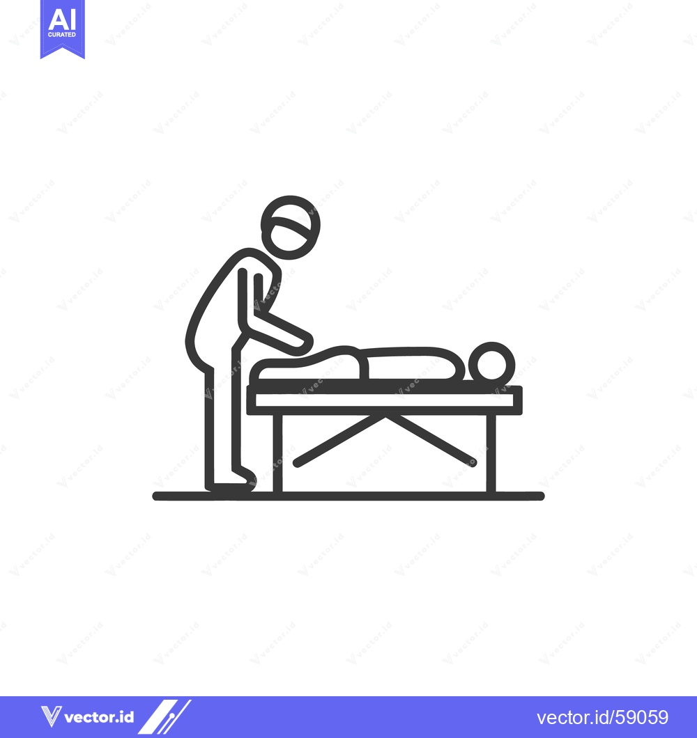 Premium Vector dari Minimalist Massage Therapy Icon: Relaxation and Wellness Treatment