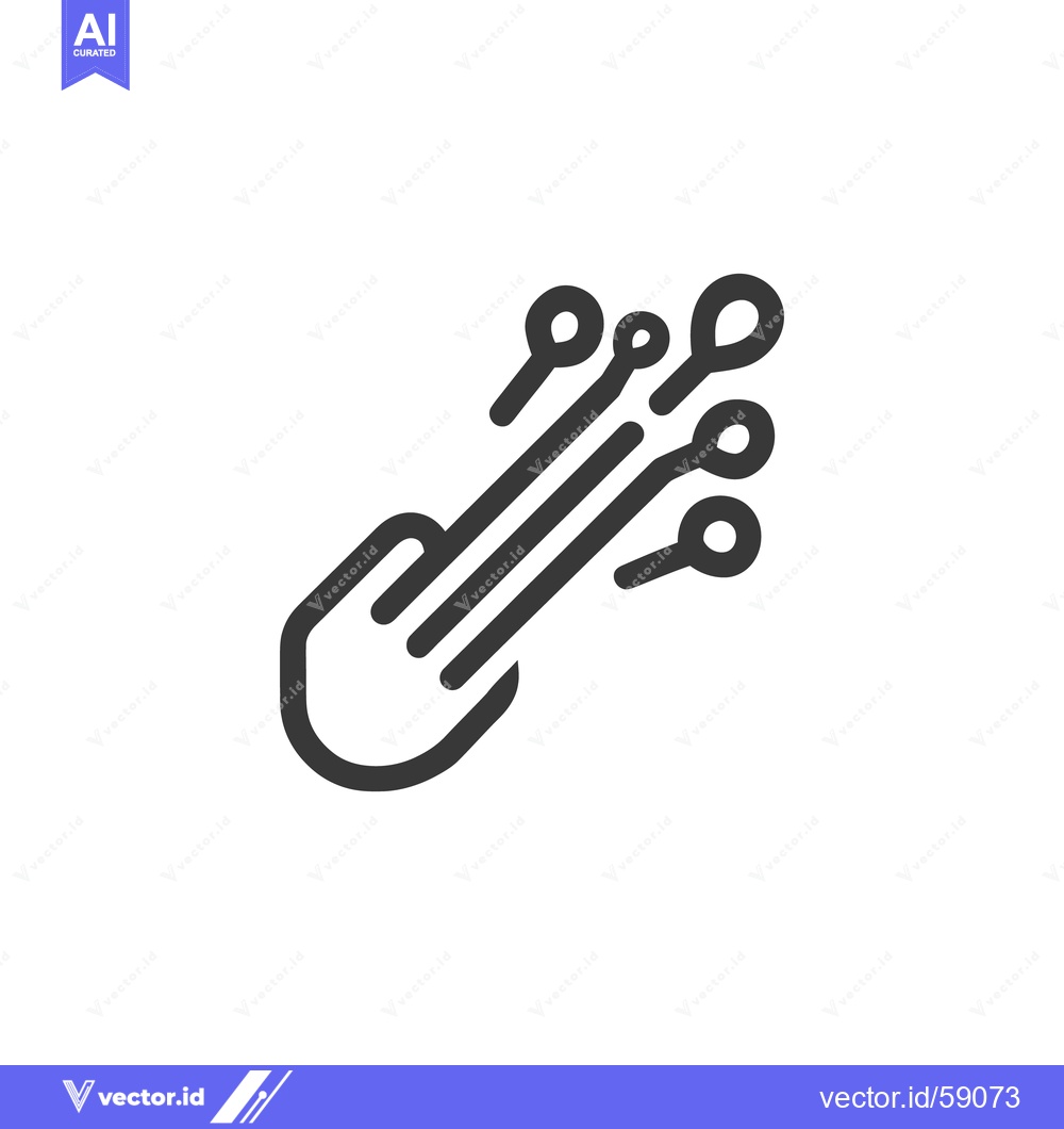 Premium Vector of Minimalist Circuit Board Icon: Black Lines on White Background, Techno